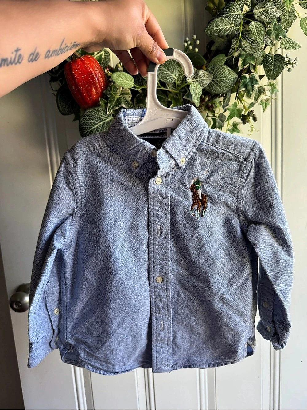 Polo Ralph Lauren Big Pony Cotton Oxford Shirt Boys' Blue